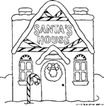 Dibujos Casa Papa Noel