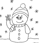 Dibujos de Navidad Muñeco de nieve
