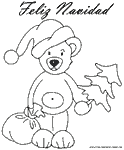 Dibujos de Navidad oso